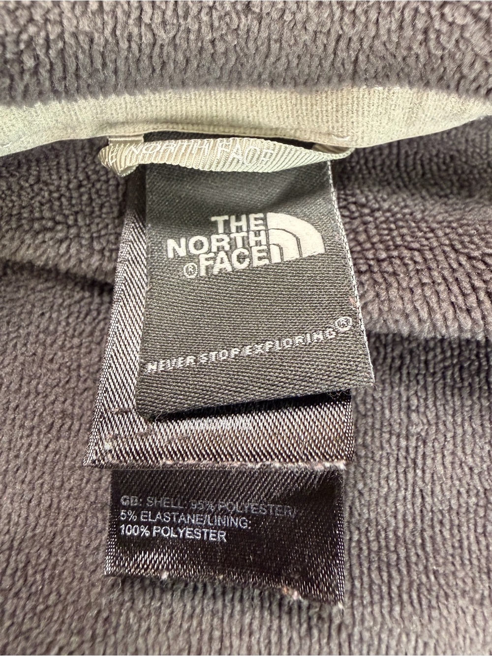 The North Face Full Zip Fleece Agave Jacket Womens Medium Gray sweatshirt M - Picture 5 of 13